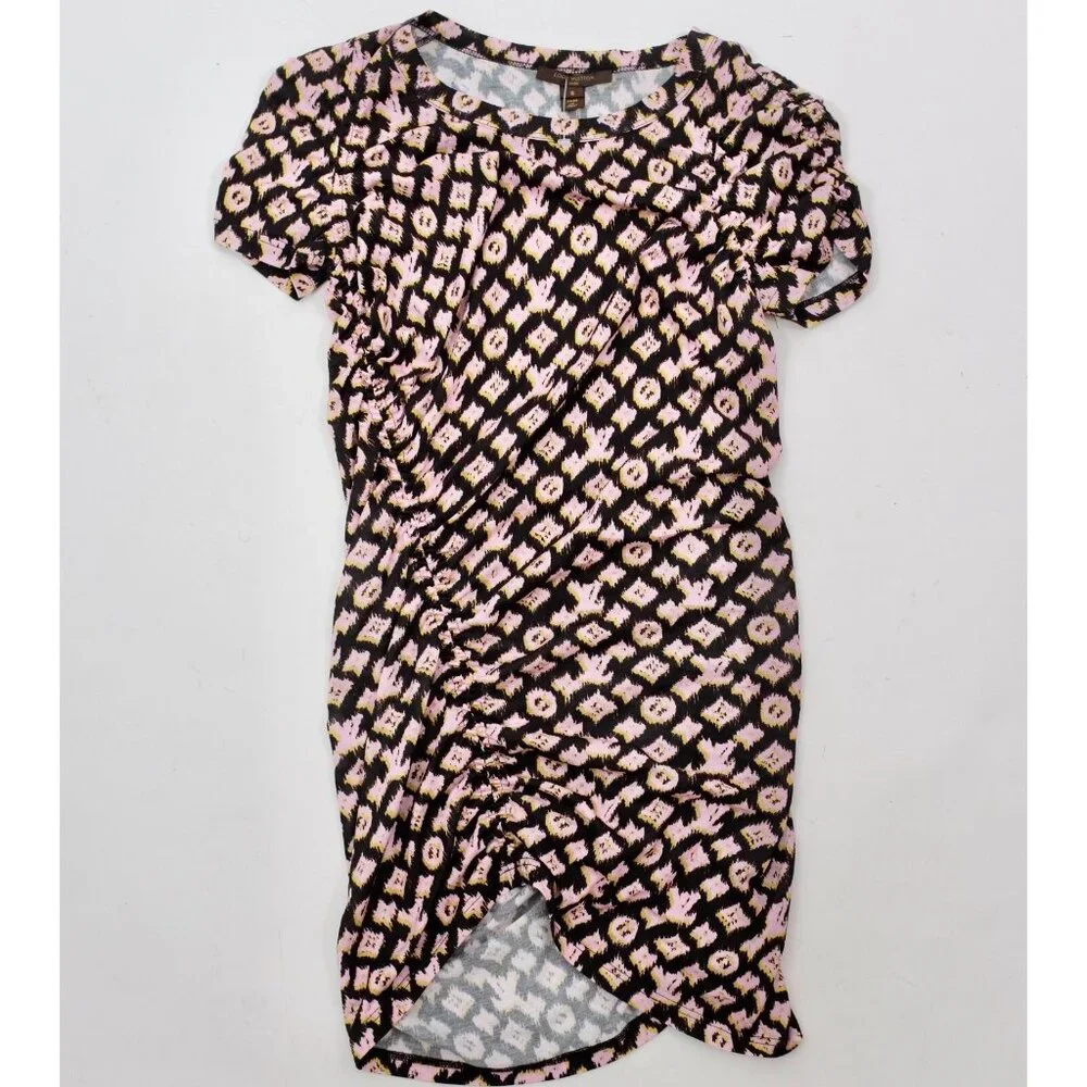 Louis Vuitton by Marc Jacobs dress top sz S stretch LV monogram bodycon pink - Picture 14 of 16